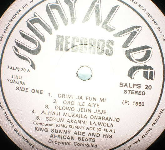 King Sunny Ade & His African Beats - King Sunny Ade G.M.A. | Sunny Alade (SALPS 20) - 3 King Sunny Ade & His African Beats - King Sunny Ade G.M.A. | Sunny Alade (SALPS 20) - 3