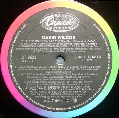 David Wilcox - The Best Of David Wilcox | Capitol Records (ST 6522) - 2 David Wilcox - The Best Of David Wilcox | Capitol Records (ST 6522) - 2