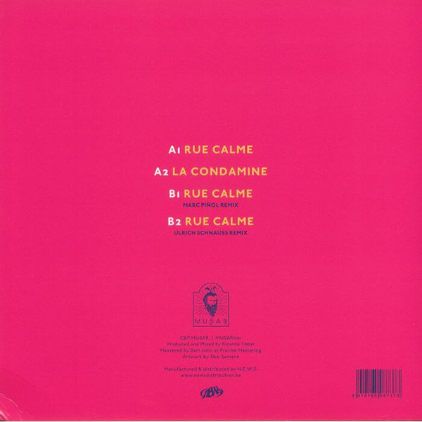 Ricardo Tobar - La Condamine | Musar Recordings (MUSAR001) - 2 Ricardo Tobar - La Condamine | Musar Recordings (MUSAR001) - 2