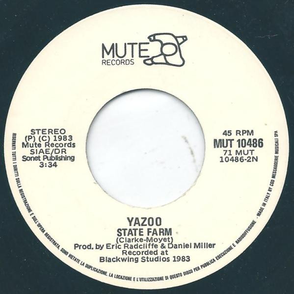 Yazoo - Nobody's Diary | Mute (MUT 10486) - 4