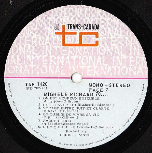 Michèle Richard - 70... | Trans-Canada International (TSF-1420) - 4 Michèle Richard - 70... | Trans-Canada International (TSF-1420) - 4
