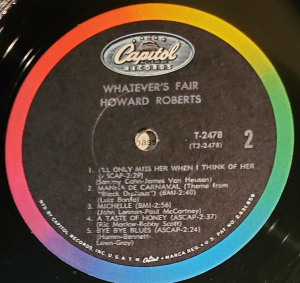 The Howard Roberts Quartet - Whatever's Fair! | Capitol Records (T 2478) - 4