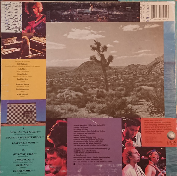 Pat Metheny Group - Still Life (Talking) | Geffen Records (92 4145-1) - 2
