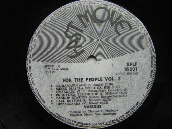 Various - For The People | Fast Move (BFLP 85001) - 3