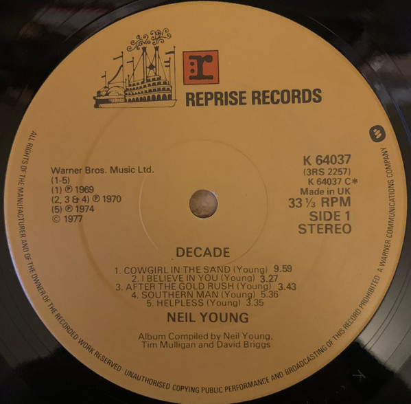 Neil Young - Decade | Reprise Records (K 64037) - 4 Neil Young - Decade | Reprise Records (K 64037) - 4