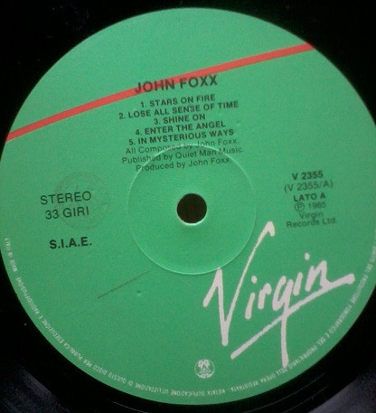 John Foxx - In Mysterious Ways | Virgin (V 2355) - 3 John Foxx - In Mysterious Ways | Virgin (V 2355) - 3