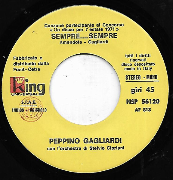 Peppino Gagliardi - Sempre... Sempre... | King Universal (NSP 56120) - 3