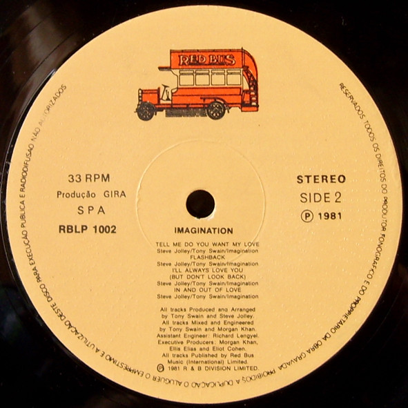 Imagination - Body Talk | Red Bus Records (RBLP 1002) - 3
