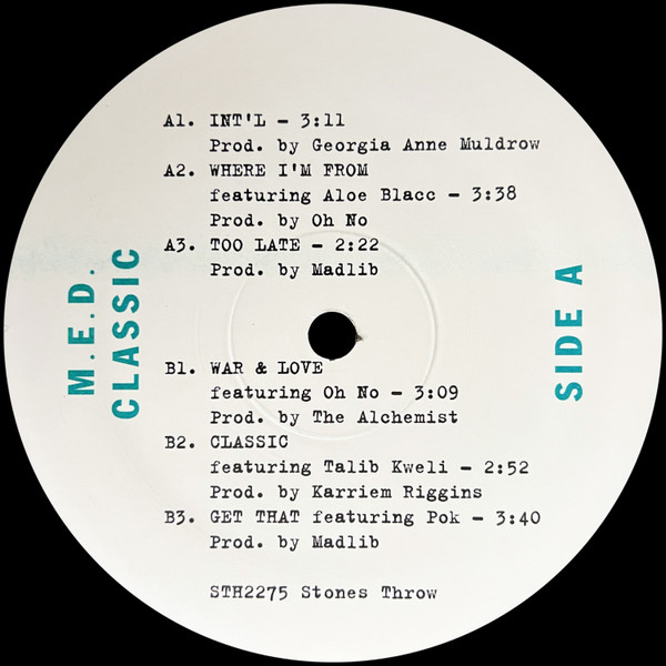 M.E.D. - Classic | Stones Throw Records (STH2275) - 3