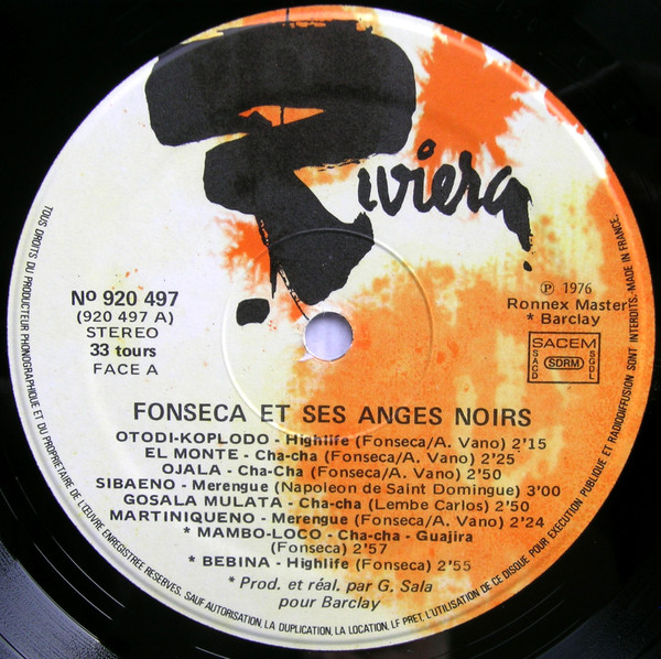 Fonseca Et Ses Anges Noirs - Fonseca Et Ses Anges Noirs | Riviera (920.497) - 3