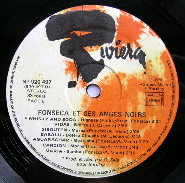 Fonseca Et Ses Anges Noirs - Fonseca Et Ses Anges Noirs | Riviera (920.497) - 4