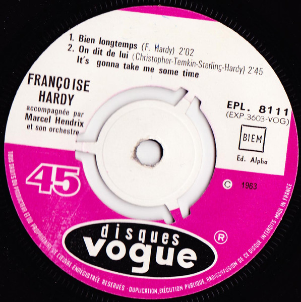Françoise Hardy - Qui Aime T'il Vraiment | Disques Vogue (EPL. 8 111) - 4 Françoise Hardy - Qui Aime T'il Vraiment | Disques Vogue (EPL. 8 111) - 4