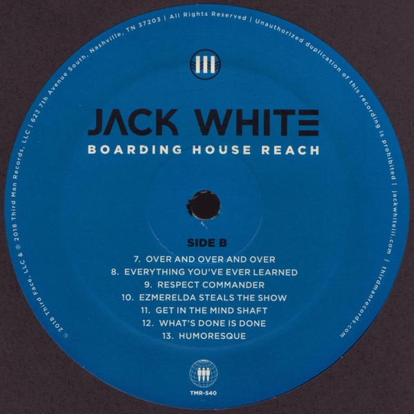Jack White - Boarding House Reach | Third Man Records (TMR-540) - 3