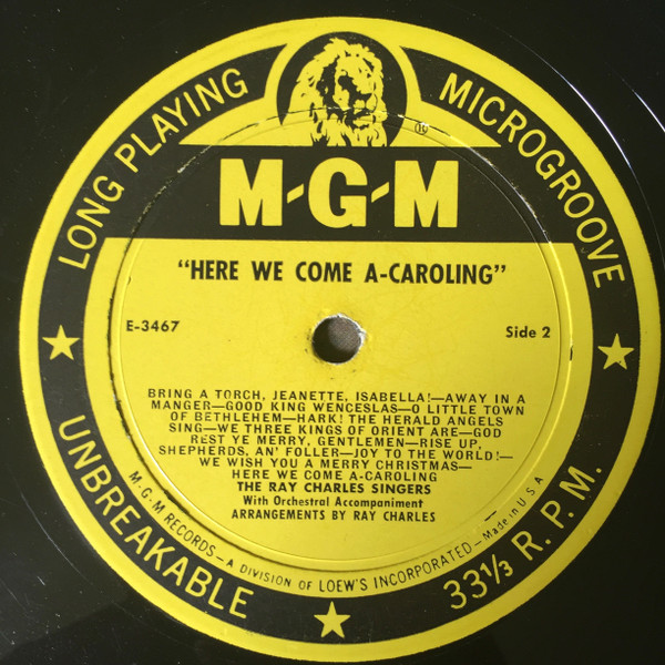 The Ray Charles Singers - Here We Come-A-Caroling | MGM Records (E3467) - 4 The Ray Charles Singers - Here We Come-A-Caroling | MGM Records (E3467) - 4