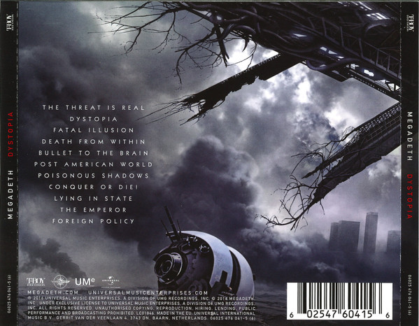 Megadeth - Dystopia | T-Boy Records (06025 476 041-5 (6)) - 2