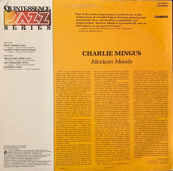 Charles Mingus - Mexican Moods | Camden (QJ-25251) - 2