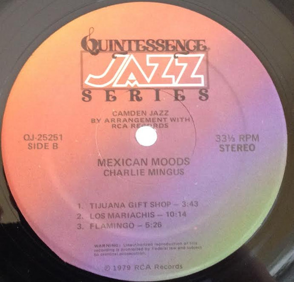 Charles Mingus - Mexican Moods | Camden (QJ-25251) - 4
