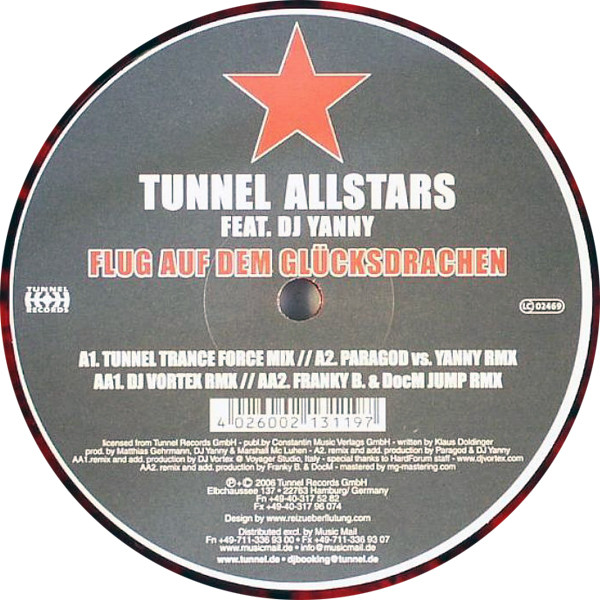 Tunnel Allstars Feat. DJ Yanny - Flug Auf Dem Glücksdrachen | Tunnel Records (TR 3119)