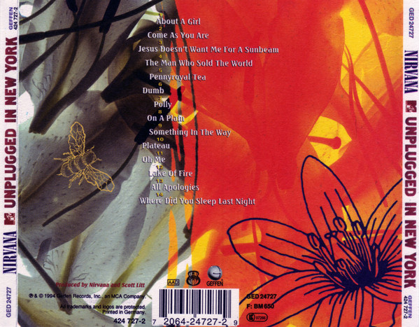 Nirvana - MTV Unplugged In New York | Geffen Records (GED 24727) - 3
