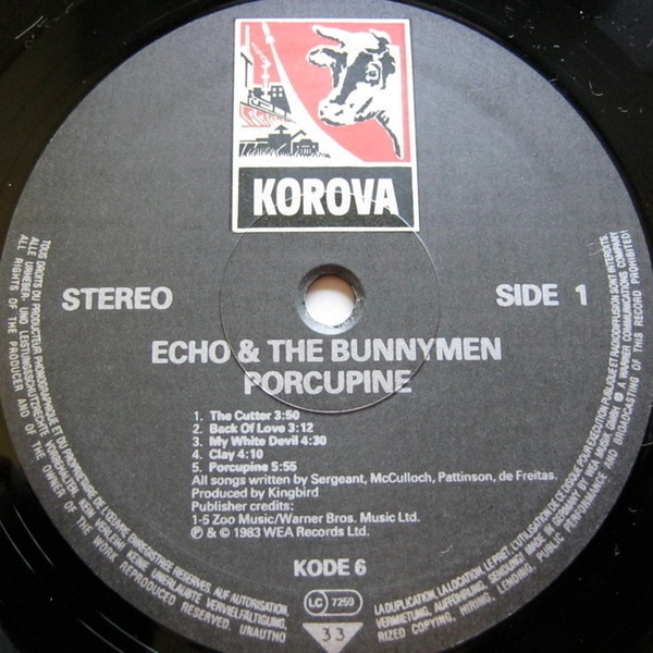 Echo & The Bunnymen - Porcupine | Korova (KODE 6) - 3