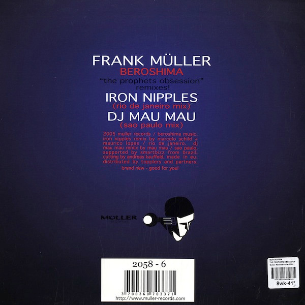 Frank Müller aka. Beroshima - The Prophets Obsession (Remixes) | Müller Records (MULLER2058)