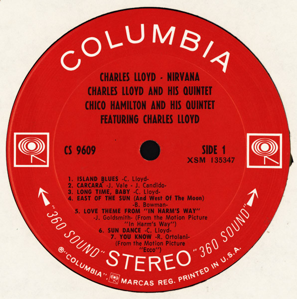 Charles Lloyd - Nirvana | Columbia (CS 9609) - 3