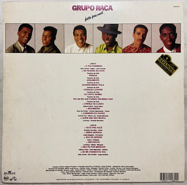 Grupo Raça - Feito Pra Você | RCA (130 0150) - 2 Grupo Raça - Feito Pra Você | RCA (130 0150) - 2