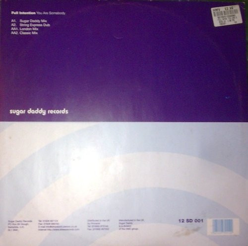 Full Intention - You Are Somebody | Sugar Daddy Records (12 SD 001) - 2