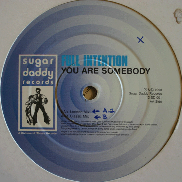 Full Intention - You Are Somebody | Sugar Daddy Records (12 SD 001) - 3