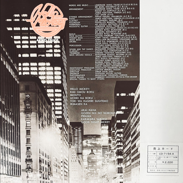 Akiko Tsuge - Hello Mickey! | Blow Up (CD-7154-A) - 4 Akiko Tsuge - Hello Mickey! | Blow Up (CD-7154-A) - 4