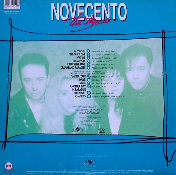 Novecento - The Best | Hundred Records (NH 1001) - 2