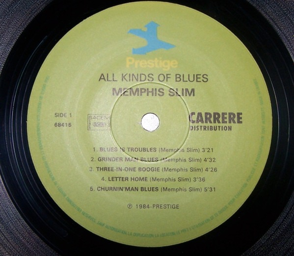 Memphis Slim - All Kinds Of Blues | Prestige (68415) - 3 Memphis Slim - All Kinds Of Blues | Prestige (68415) - 3