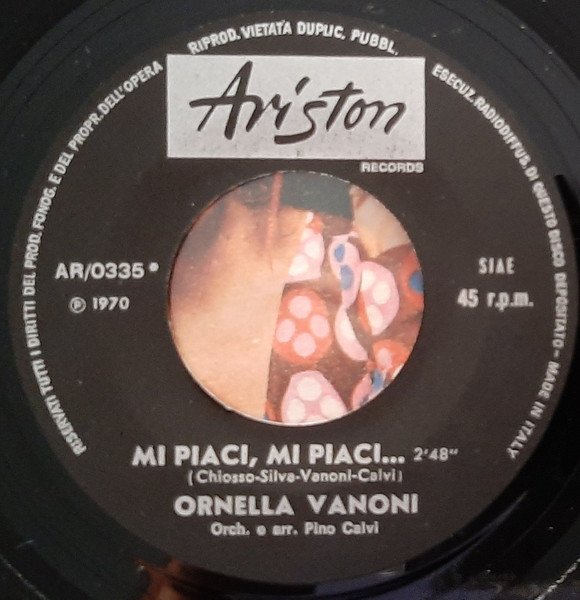 Ornella Vanoni - Mi Piaci, Mi Piaci... | Ariston (AR/0335) - 3
