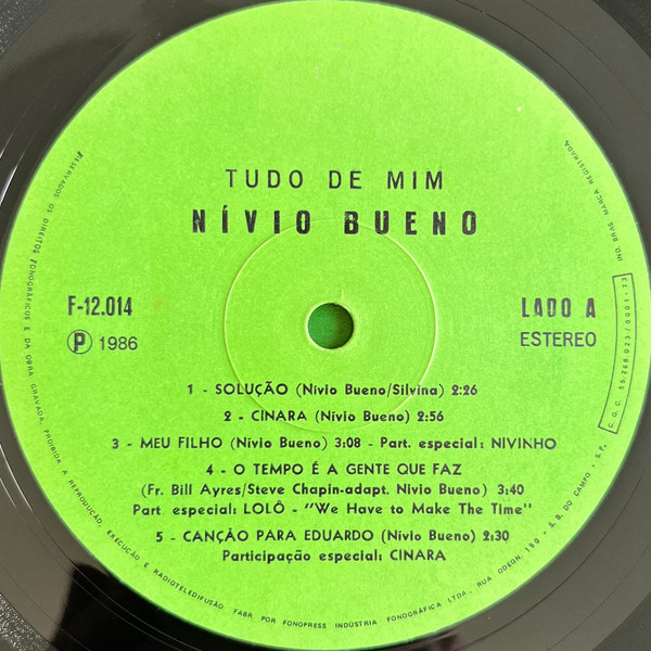 Nívio Bueno - Tudo De Mim | Not On Label (F-12.014) - 4 Nívio Bueno - Tudo De Mim | Not On Label (F-12.014) - 4
