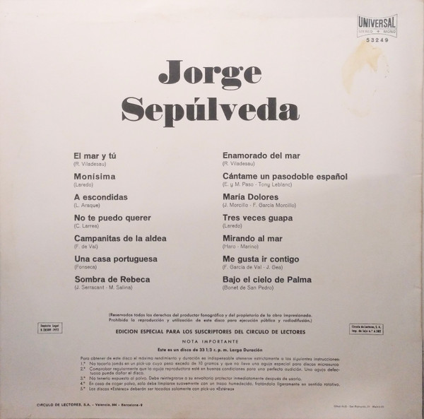 Jorge Sepúlveda - Jorge Sepulveda | Orlador (53249) - 2