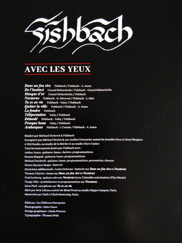 Fishbach - Avec Les Yeux | Entreprise (ENTRE82V) - 3 Fishbach - Avec Les Yeux | Entreprise (ENTRE82V) - 3