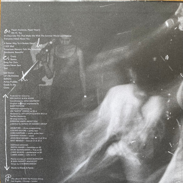 Everyone Asked About You - Paper Airplanes, Paper Hearts | Numero Group (217) - 3