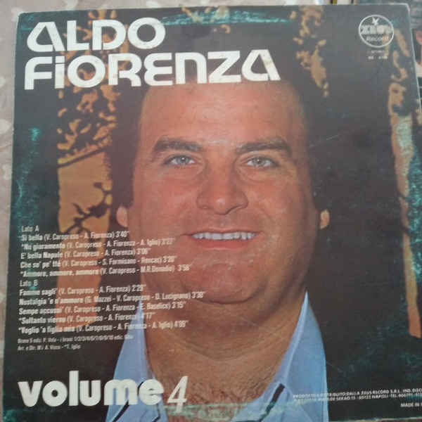 Aldo Fiorenza - Volume 4 | Zeus Record (BE 0110) - 2 Aldo Fiorenza - Volume 4 | Zeus Record (BE 0110) - 2