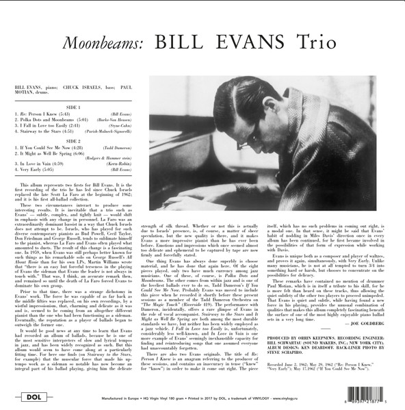 The Bill Evans Trio - Moon Beams | DOL (DOL877HG) - 2 The Bill Evans Trio - Moon Beams | DOL (DOL877HG) - 2