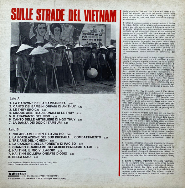 Various - Sulle Strade Del Vietnam - On The Road Of Vietnam | I Dischi Dello Zodiaco (VPA 8147) - 2 Various - Sulle Strade Del Vietnam - On The Road Of Vietnam | I Dischi Dello Zodiaco (VPA 8147) - 2