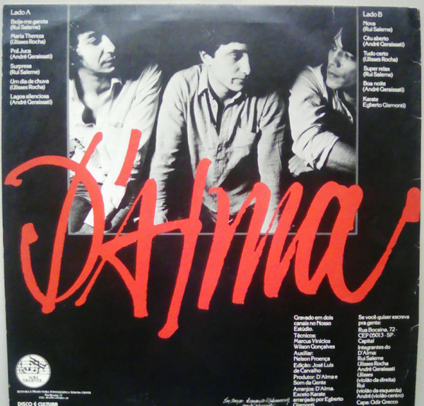 D'Alma - D'Alma | Som Da Gente (LP SDG 007/81) - 2 D'Alma - D'Alma | Som Da Gente (LP SDG 007/81) - 2