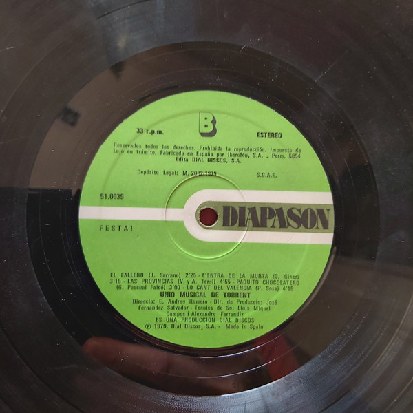 Banda Unió Musical De Torrent - Festa! | Diapason (51.0039) - 3