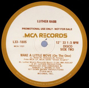 Luther Rabb - Make A Little Move (On The One) | MCA Records (L33- 1805) - 2