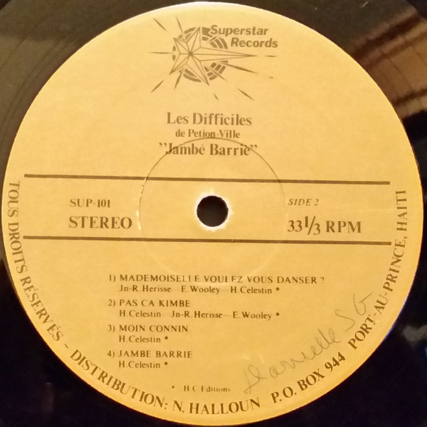 Les Difficiles de Petion-Ville - Jambé Barriè | Superstar Records (SUP-101) - 4 Les Difficiles de Petion-Ville - Jambé Barriè | Superstar Records (SUP-101) - 4