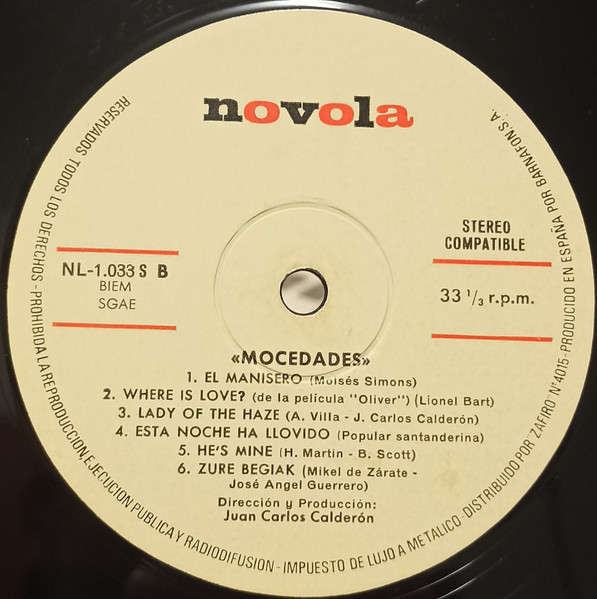 Mocedades - Mocedades | Novola (NL-1.033) - 4