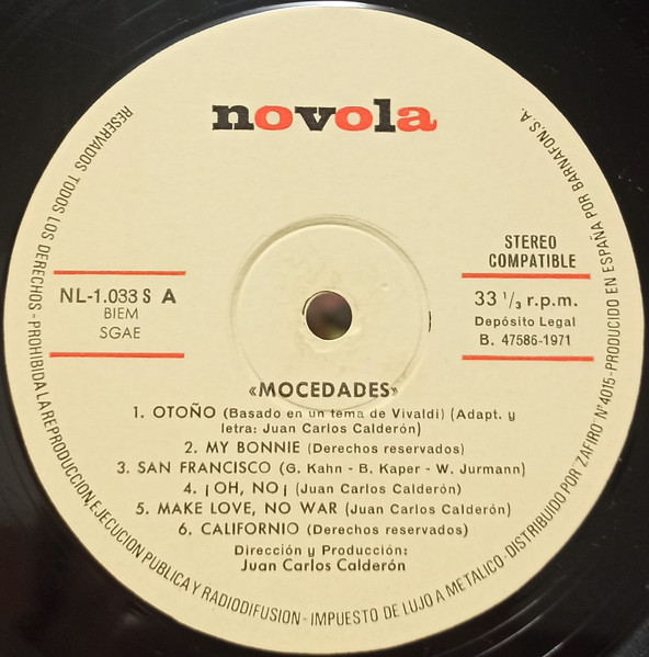 Mocedades - Mocedades | Novola (NL-1.033) - 3