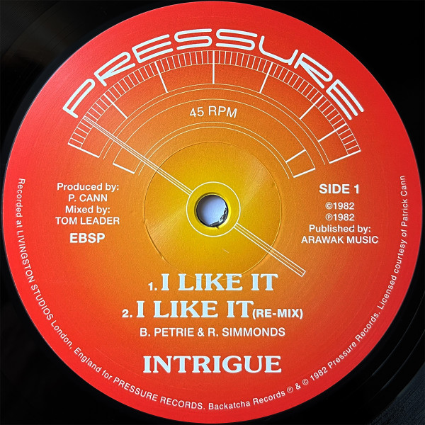 Intrigue - I Like It | Backatcha Records (BK052)