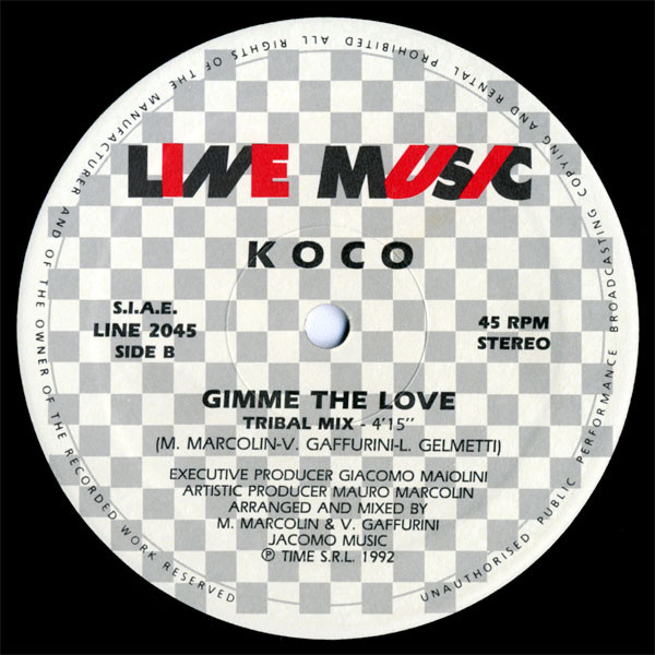 Koco - Gimme The Love | Line Music (LINE 2045) - 2 Koco - Gimme The Love | Line Music (LINE 2045) - 2