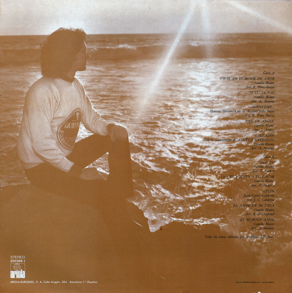 Camilo Sesto - Superéxitos Volumen 2 | Ariola (200266-I) - 2