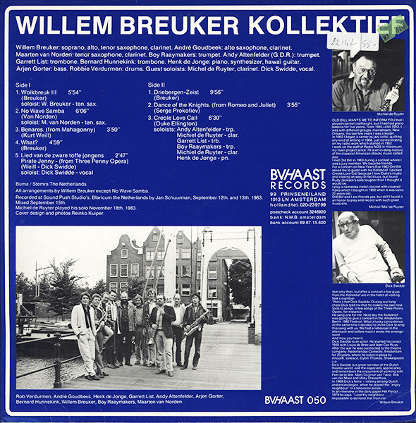 Willem Breuker Kollektief - Driebergen - Zeist | BV Haast Records (BVHAAST 050) - 3 Willem Breuker Kollektief - Driebergen - Zeist | BV Haast Records (BVHAAST 050) - 3